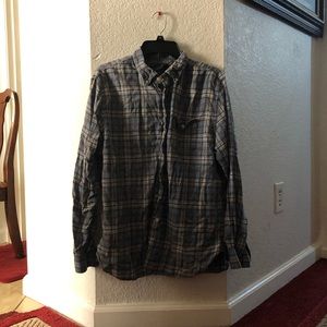 Grayers Blue and brown flannel